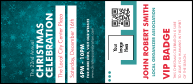 Holiday Snowflake VIP Event Badge Large