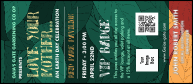Earth Day Organic VIP Event Badge Large