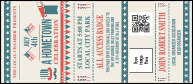 Fourth of July Hometown VIP Event Badge Large