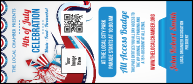 Fourth of July  Freedom VIP Event Badge Large