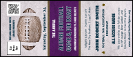 Football Purple VIP Event Badge Large