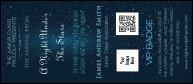 Star Theme VIP Event Badge Large VIP Event Badge Large