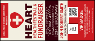 Heart Health VIP Event Badge Large