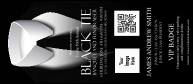 Black Tie VIP Event Badge Large