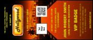 Hollywood Skyline VIP Event Badge Large