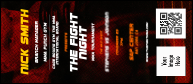 MMA The Fight Night VIP Event Badge Large VIP Event Badge Large