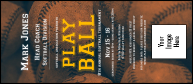 Softball Brown VIP Event Badge Large