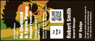 Reggae VIP Event Badge Large