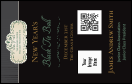 Classic Black Pinstripe VIP Event Badge Medium