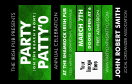 St Patricks Day  Plaid VIP Event Badge Medium