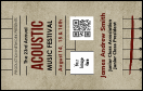 Acoustic Strings VIP Event Badge Medium