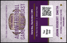 Football Purple VIP Event Badge Medium