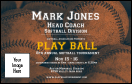 Softball Brown VIP Event Badge Medium