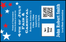 Red, White, and Blue Stars Economy Event Badge VIP Event Badge Medium