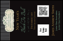 Classic Black Pinstripe VIP Event Badge Small