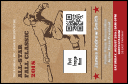 All-Star Retro Baseball VIP Event Badge Small