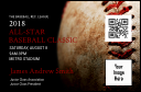 Baseball Stitches VIP Event Badge Small