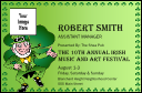 St Patrick's Day VIP Event Colored Badge Small