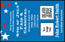 Red, White, and Blue Stars Economy Event Badge VIP Event Badge Small