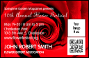 Red Rose VIP Event Badge Small