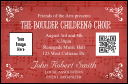 Choral VIP Event Badge Small