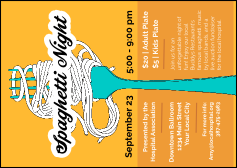 Retro Spaghetti Club Flyer