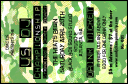 Camouflage Green White Yellow Drink Ticket