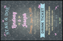 Stag and Doe Pattern Drink Ticket