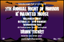 Haunted House Colored Drink Ticket