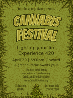 Cannabis Festival Flyer