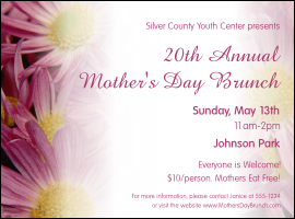 Pink Flowers Flyer