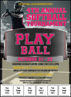 Softball Challenge Image Flyer