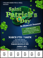 St. Patrick Day Shamrock Season Image Flyer