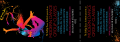 Modern Dance Black Event Ticket 0007