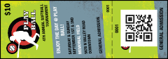 Softball QR Event Ticket