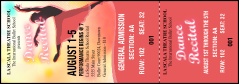 Dance Silhouette Reserved Event Ticket