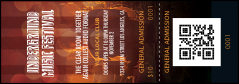 Alternative Music QR Event Ticket