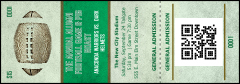 Football Green QR Event Ticket