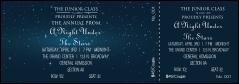 Star Theme Reserved Event Ticket