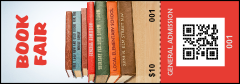 Book Fair QR Event Ticket