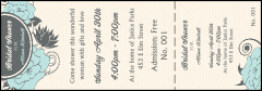 Blue Flower Event Ticket