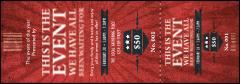 Retro Sunburst Event Ticket
