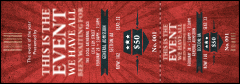 Retro Sunburst Reserved Event Ticket