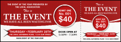 Red Event Ticket Red Event Ticket