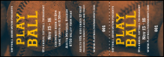 Softball Brown Event Ticket