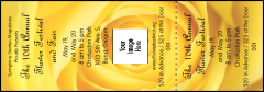 Yellow Rose Event Ticket with image upload