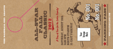 All Star Retro Baseball Hang Tag