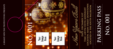 Golden Ornament Hang Tag