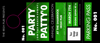 St. Patrick's Day Plaid Hang Tag
