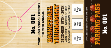 Basketball Court Hang Tag
